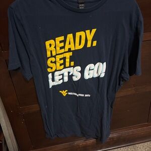 Navy blue graphic tee
